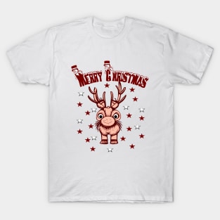 Merry Christmas Reindeer T-Shirt